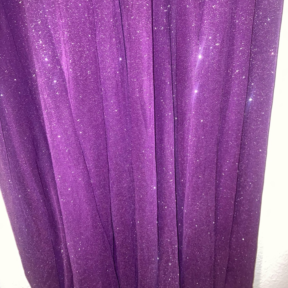 XOXO full length purple glitter Prom Dress - Picture 4 of 5